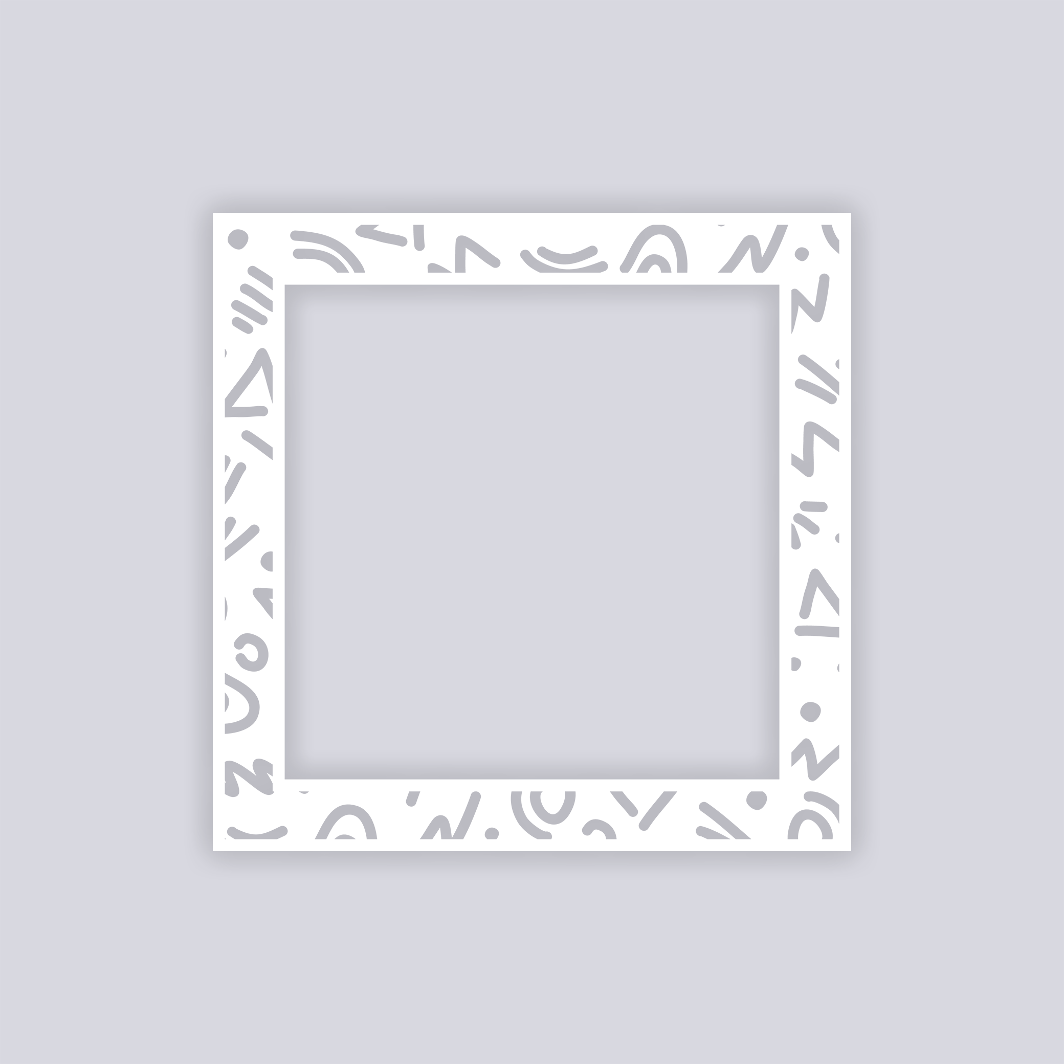 Roller Rink Square Rim Clay Stencil