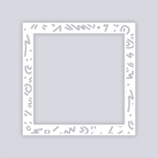 Roller Rink Square Rim Clay Stencil