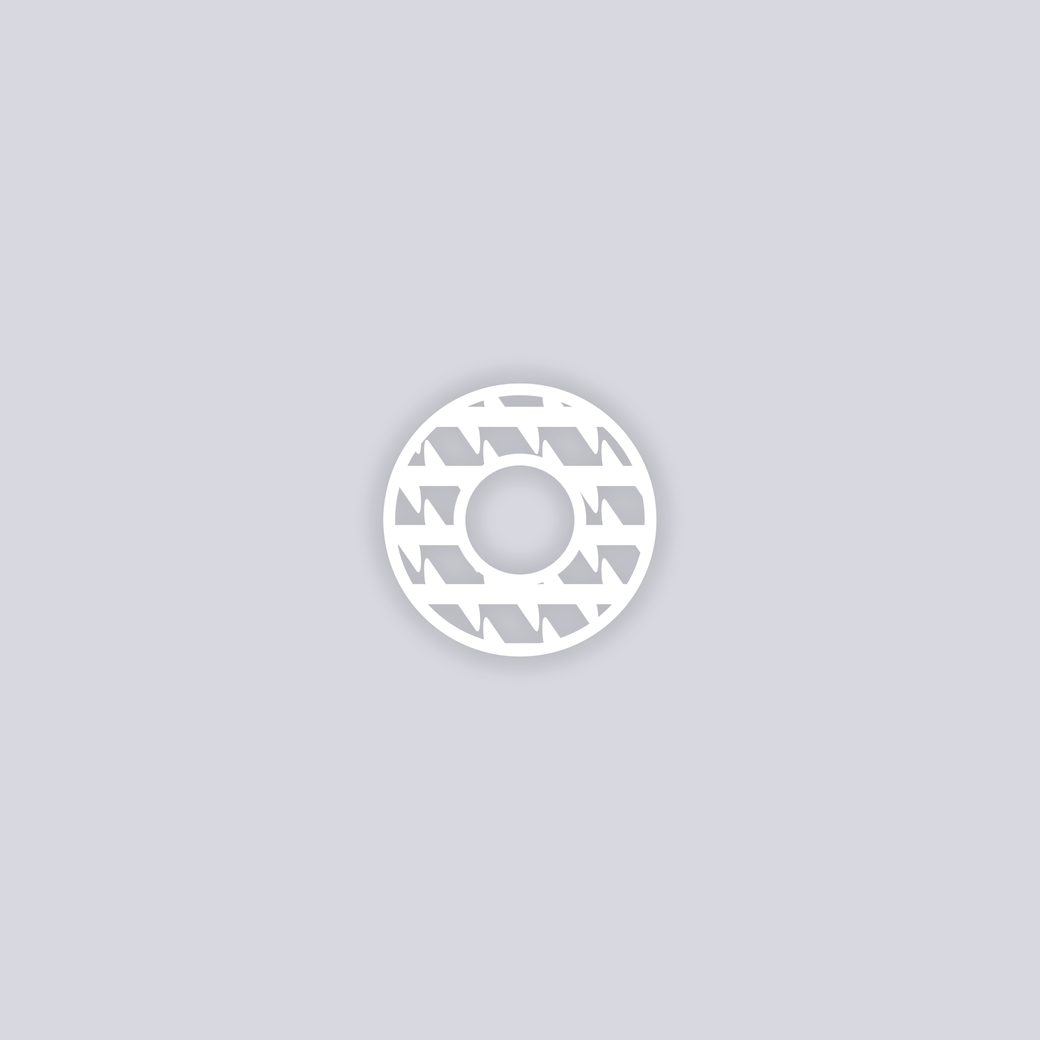 Sabertooth Circle Rim Clay Stencil