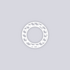 Sabertooth Circle Rim Clay Stencil