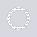 Sabertooth Circle Rim Clay Stencil