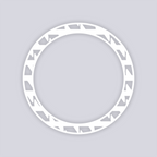 Sabertooth Circle Rim Clay Stencil