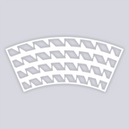 Sabertooth Lg Cup Clay Stencil