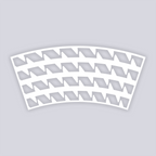 Sabertooth Lg Cup Clay Stencil