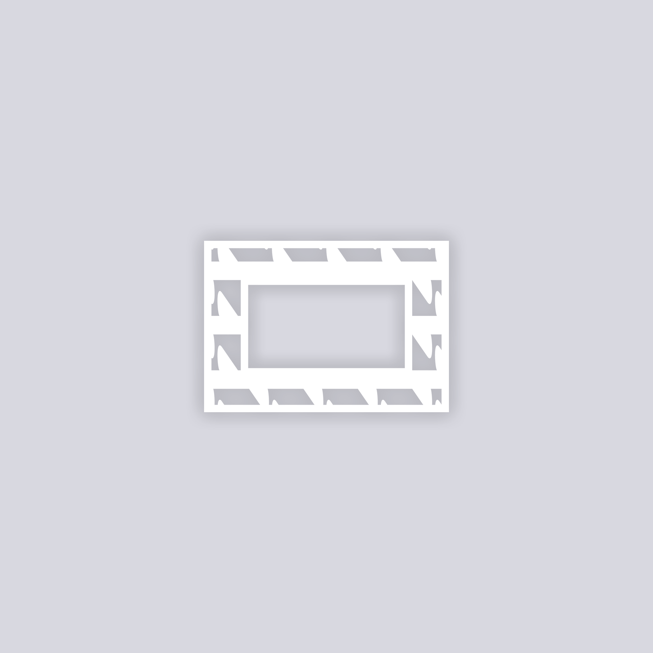 Sabertooth Rectangle Rim Clay Stencil