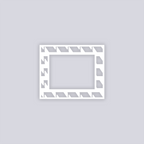 Sabertooth Rectangle Rim Clay Stencil