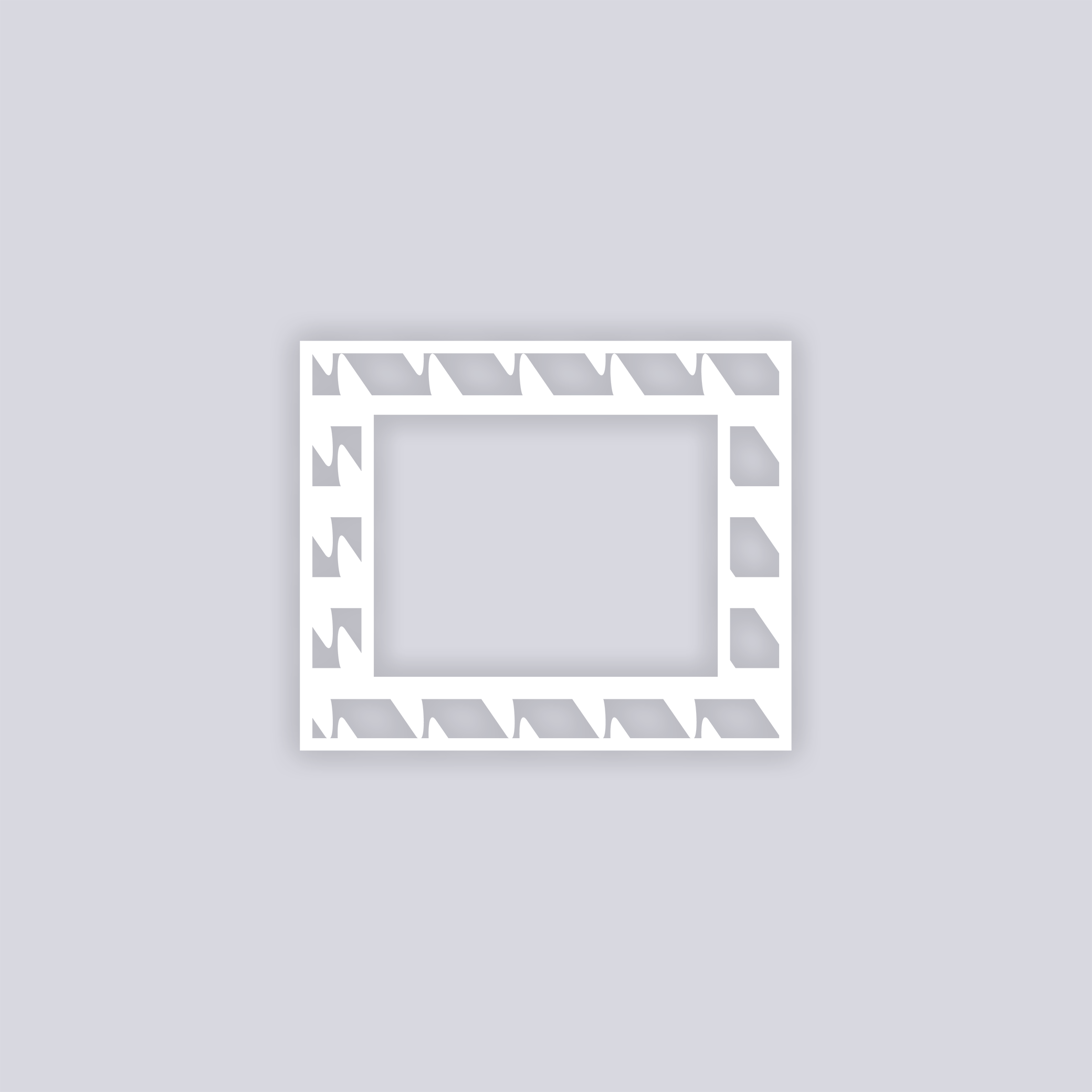 Sabertooth Rectangle Rim Clay Stencil