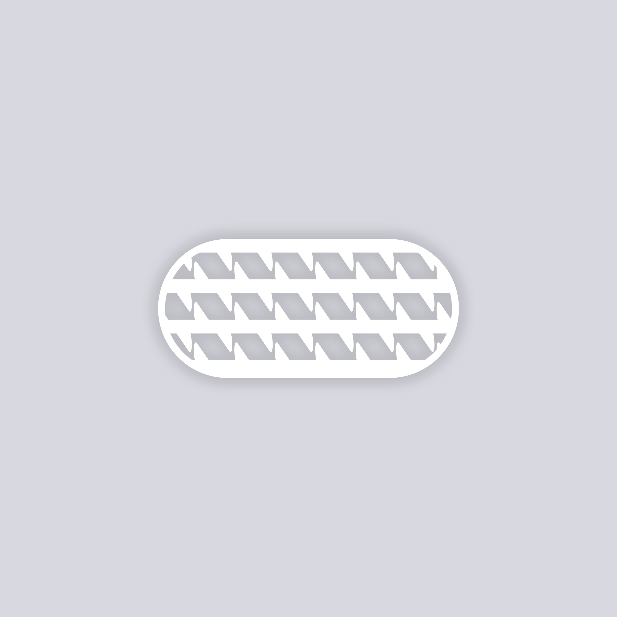 Sabertooth Rounded Rectangle Clay Stencil