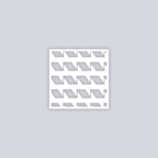 Sabertooth Square Clay Stencil