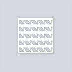 Sabertooth Square Clay Stencil