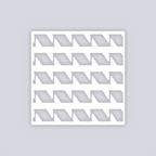 Sabertooth Square Clay Stencil