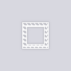 Sabertooth Square Rim Clay Stencil