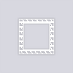 Sabertooth Square Rim Clay Stencil