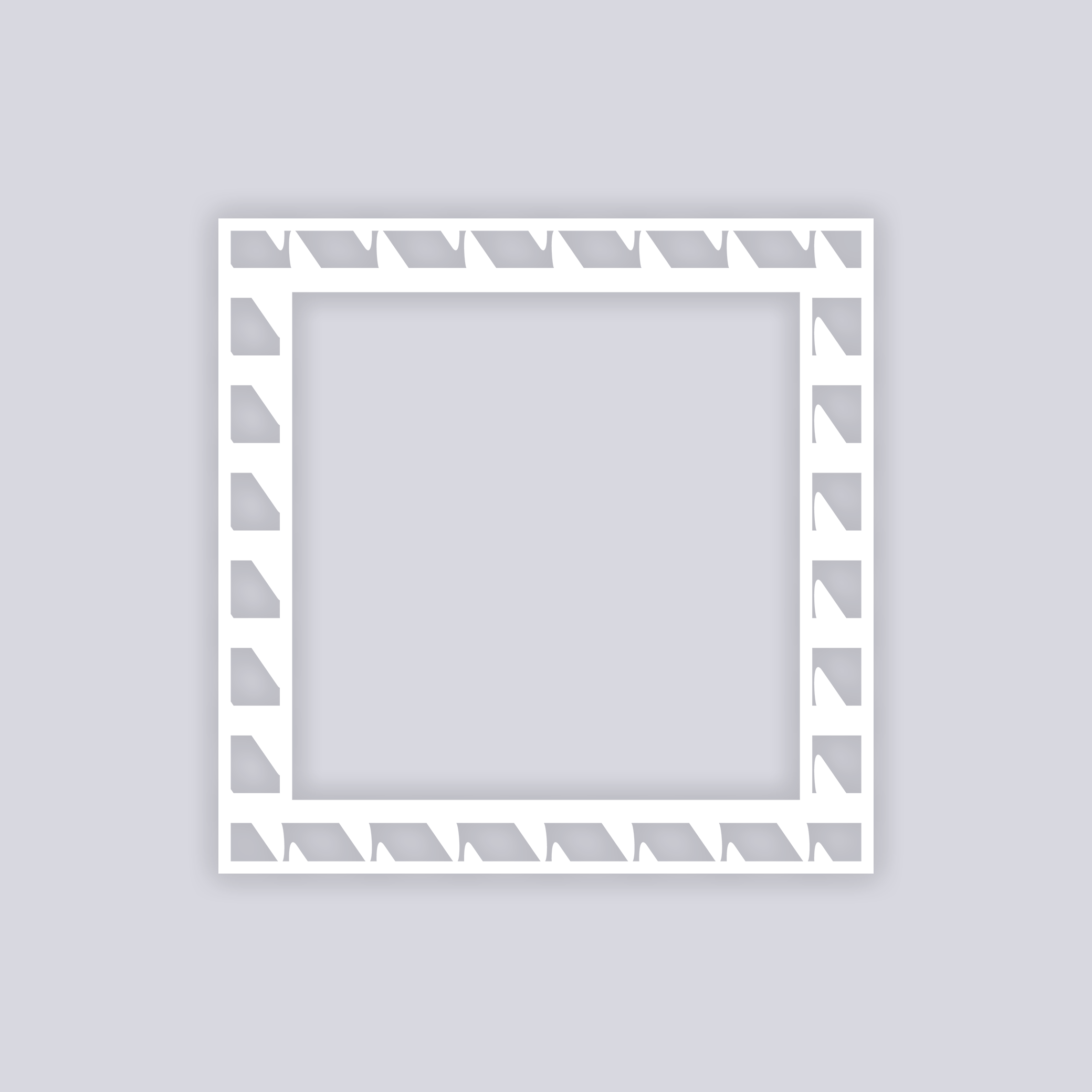 Sabertooth Square Rim Clay Stencil