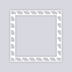 Sabertooth Square Rim Clay Stencil