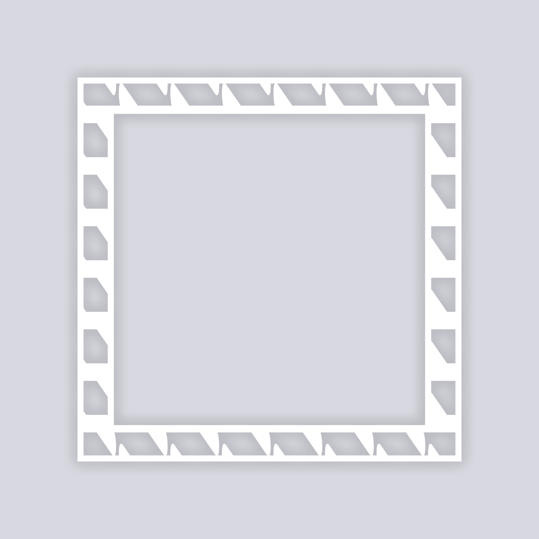 Sabertooth Square Rim Clay Stencil