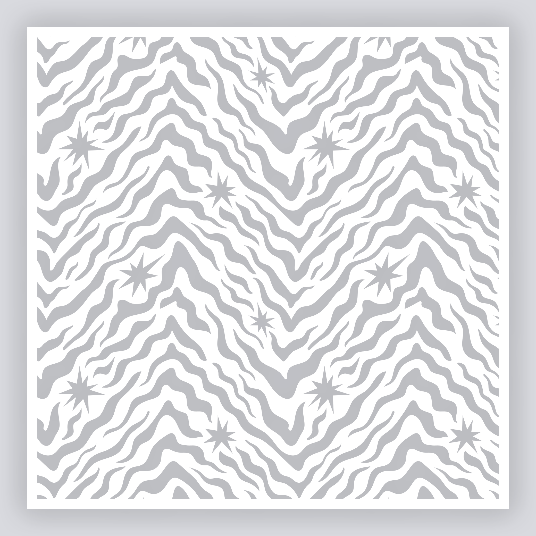 Safari Stardust Full Clay Stencil – Smashed Clay + Studios