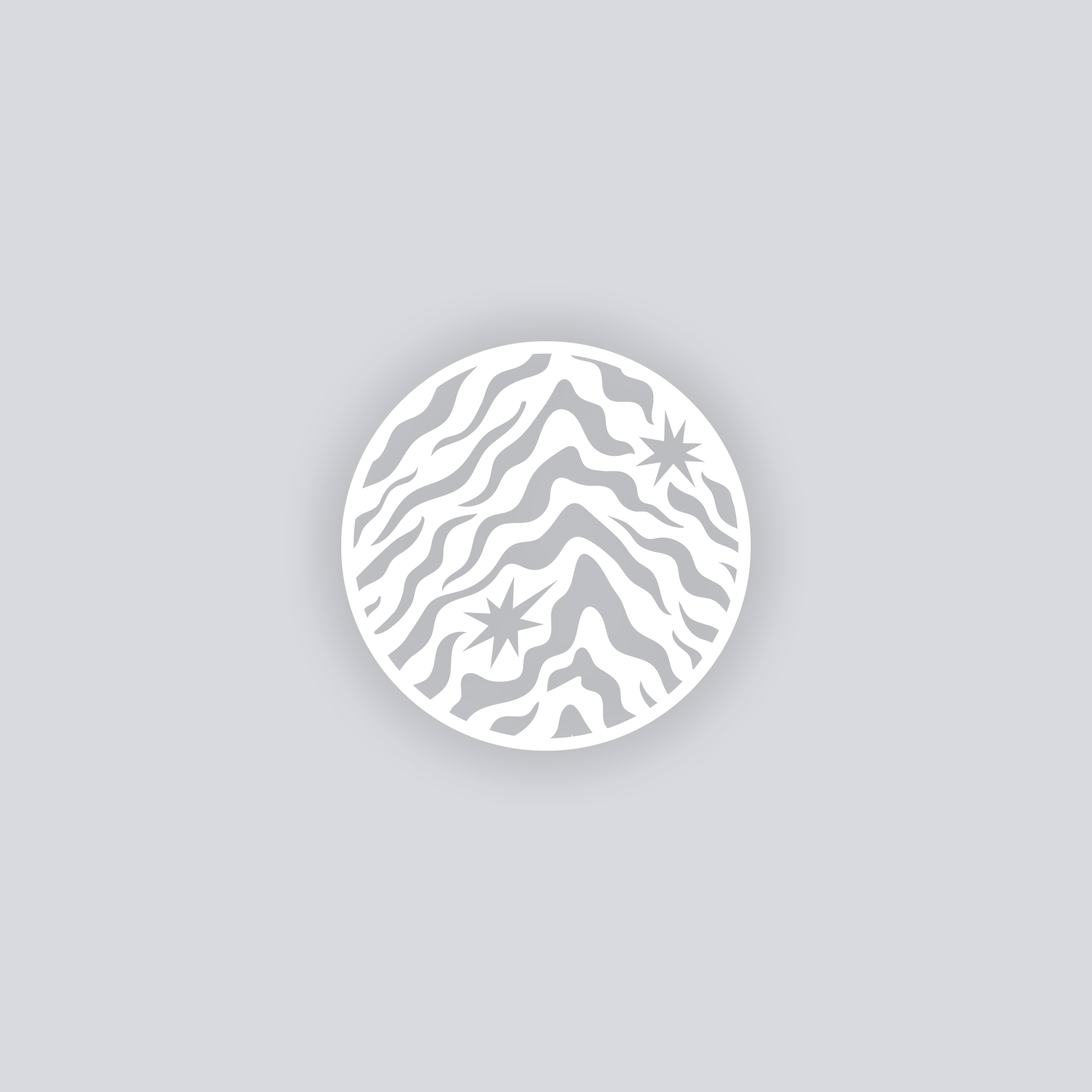 Safari Stardust Circle Clay Stencil