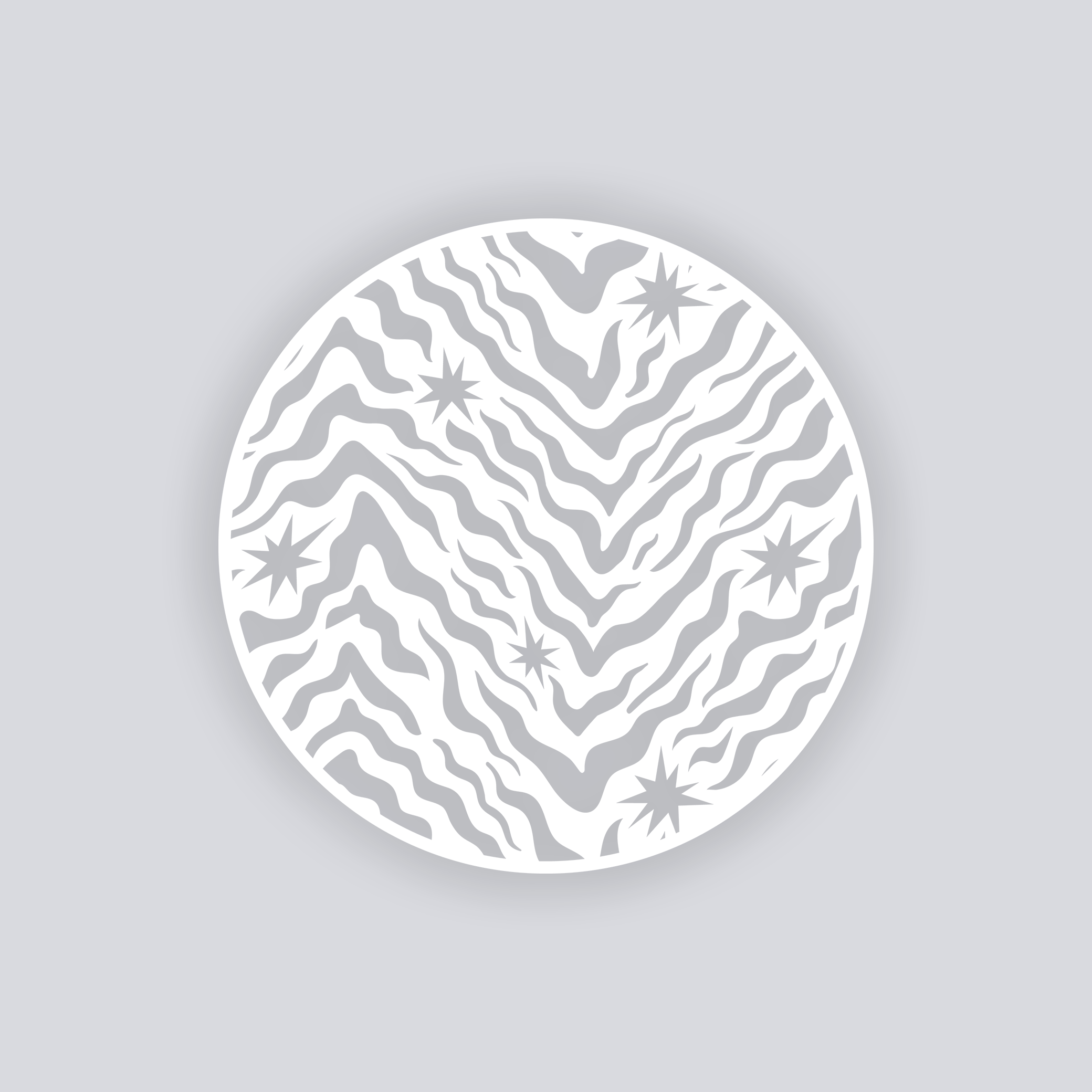 Safari Stardust Circle Clay Stencil