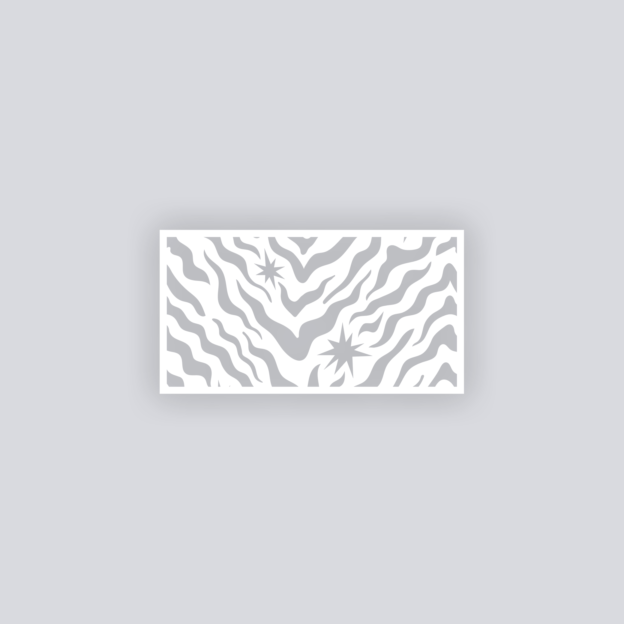 Safari Stardust Rectangle Clay Face Stencil