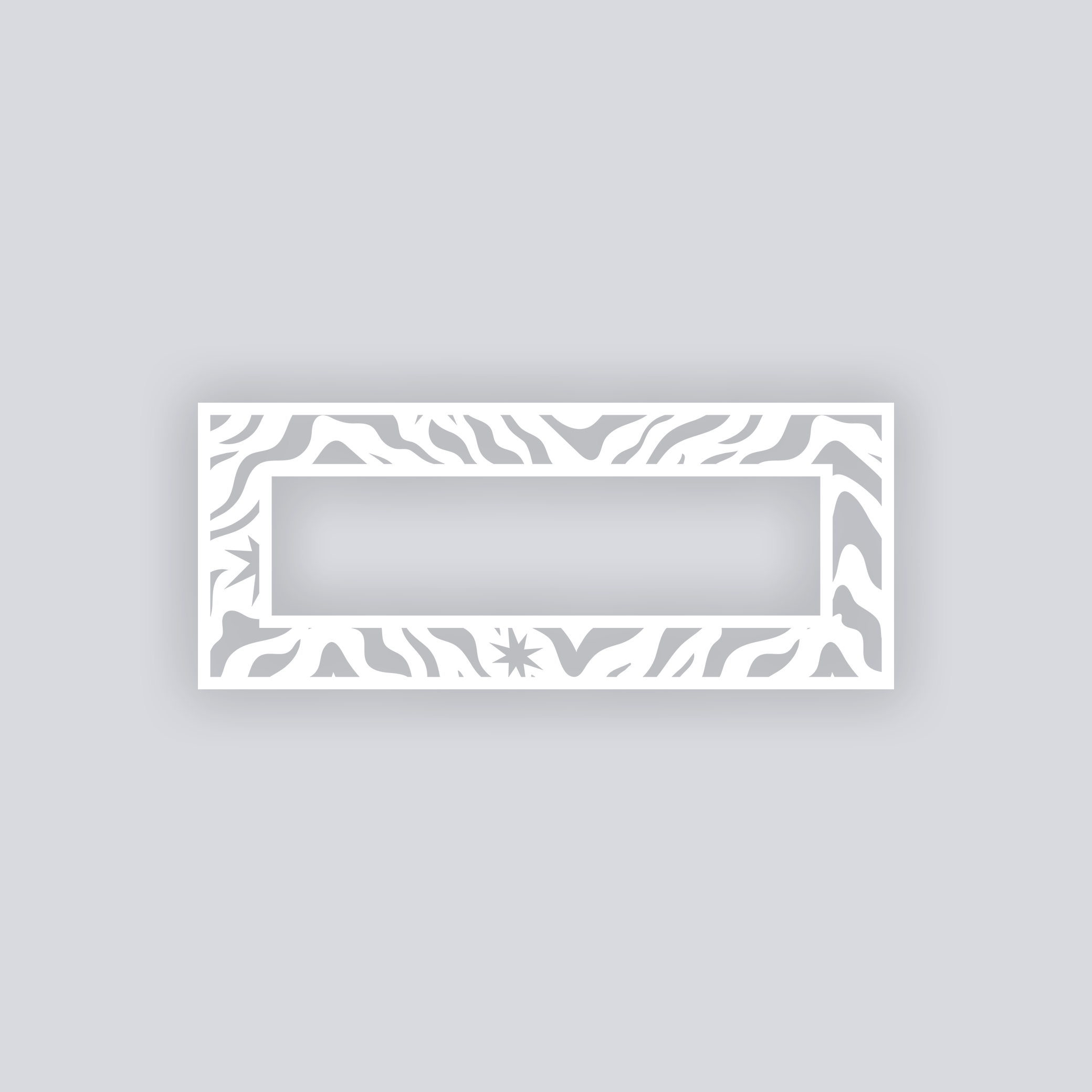 Safari Stardust Rectangle Rim Clay Stencil