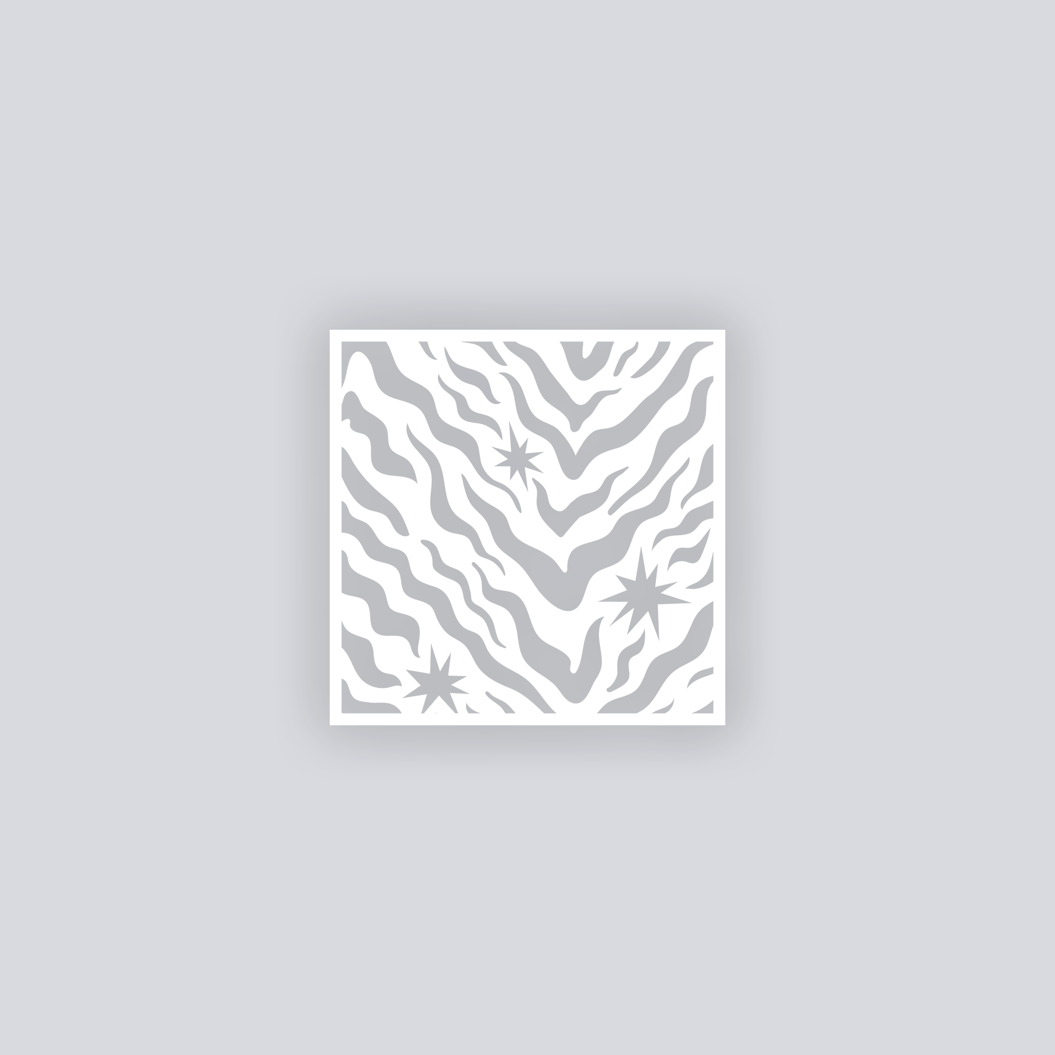 Safari Stardust Square Clay Stencil