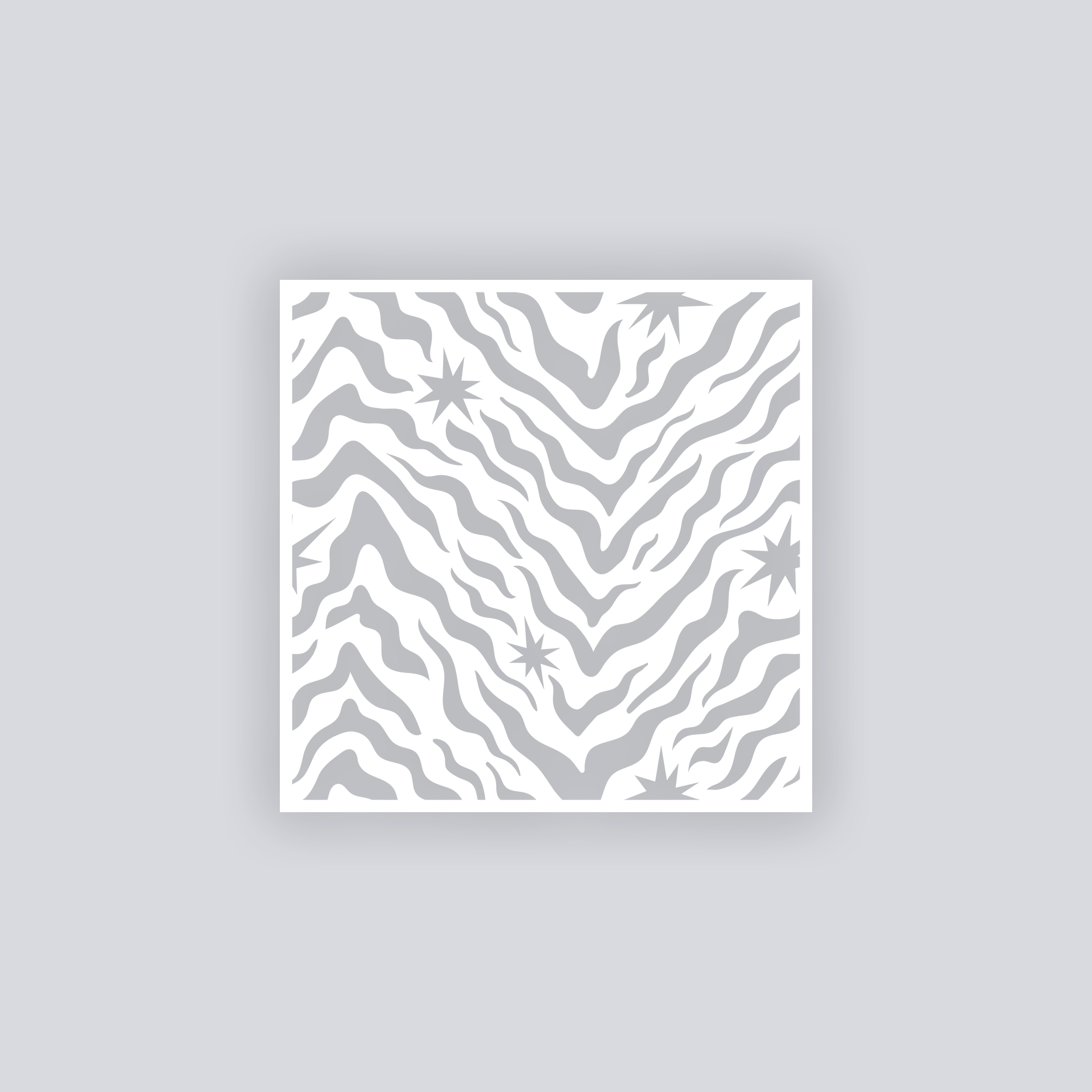 Safari Stardust Square Clay Stencil