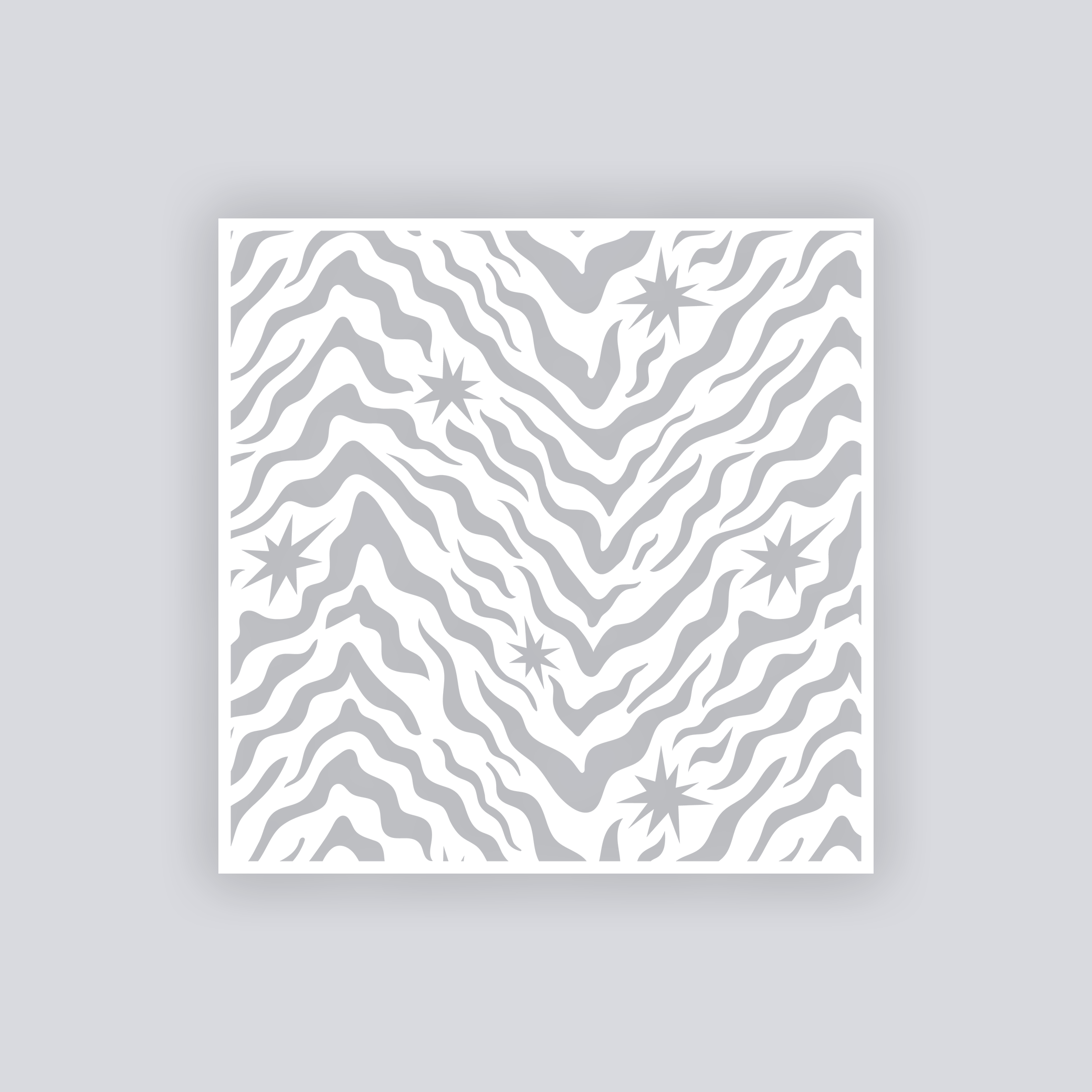 Safari Stardust Square Clay Stencil