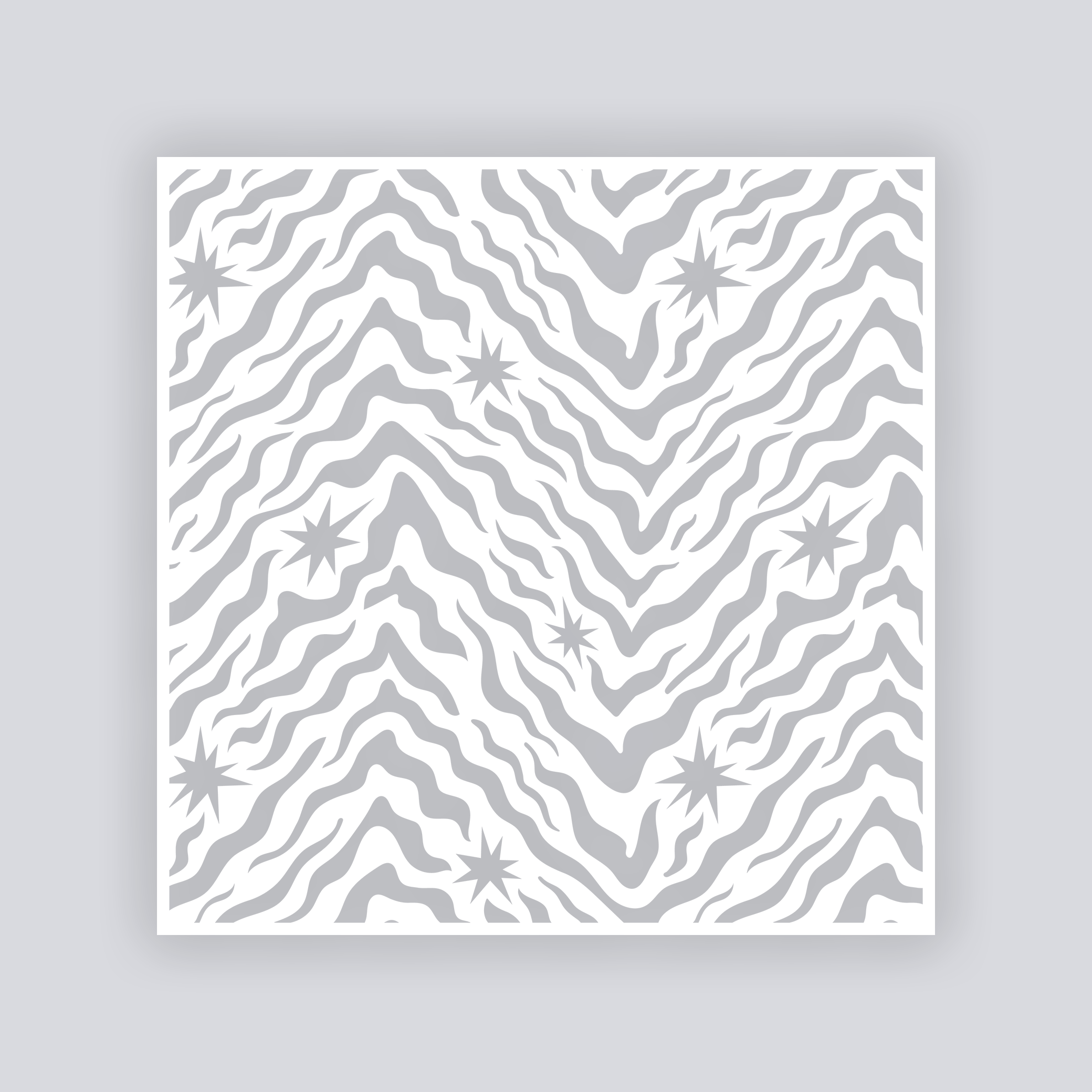 Safari Stardust Square Clay Stencil