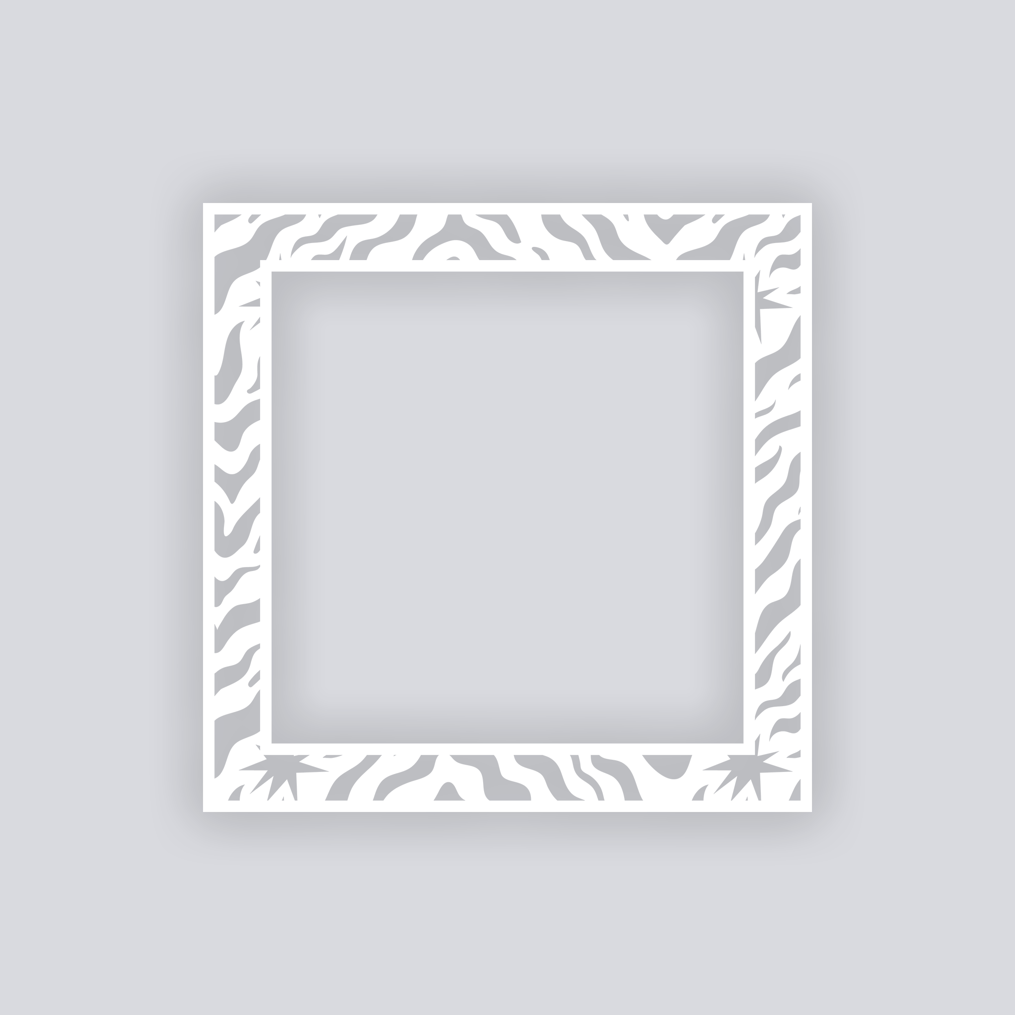Safari Stardust Square Rim Clay Stencil
