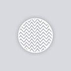 Scribble Chevron Circle Clay Stencil
