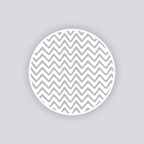 Scribble Chevron Circle Clay Stencil