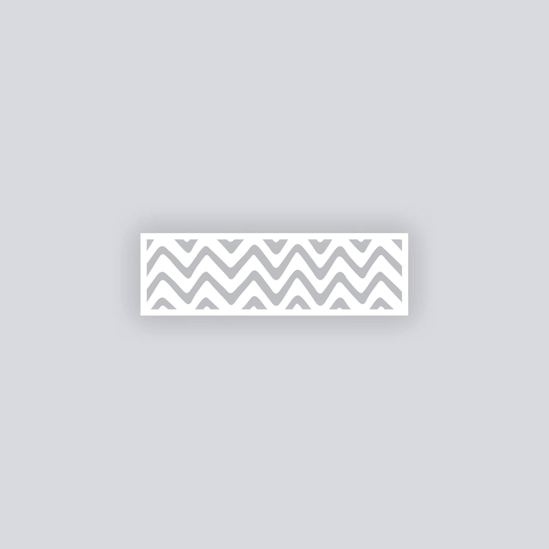 Scribble Chevron Rectangle Clay Face Stencil