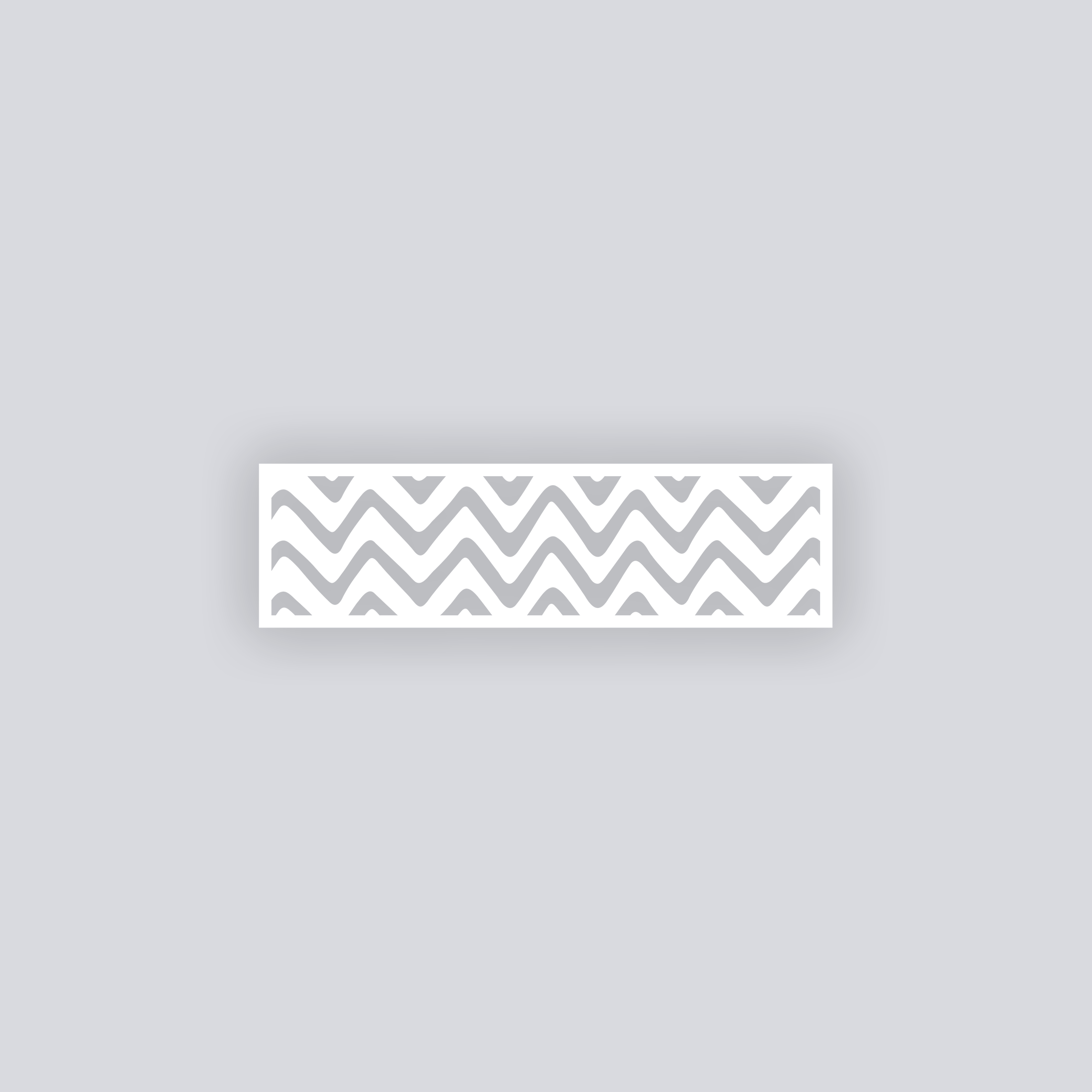 Scribble Chevron Rectangle Clay Face Stencil