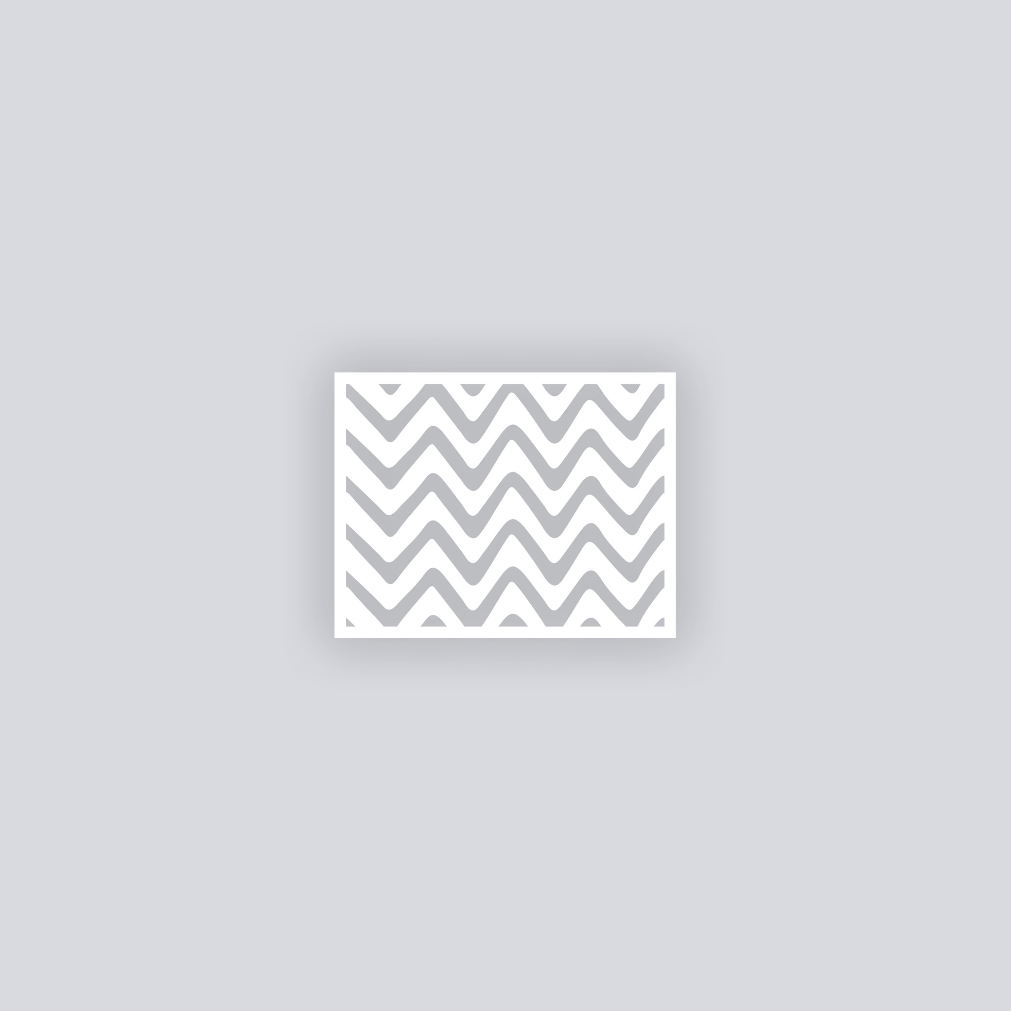 Scribble Chevron Rectangle Clay Face Stencil