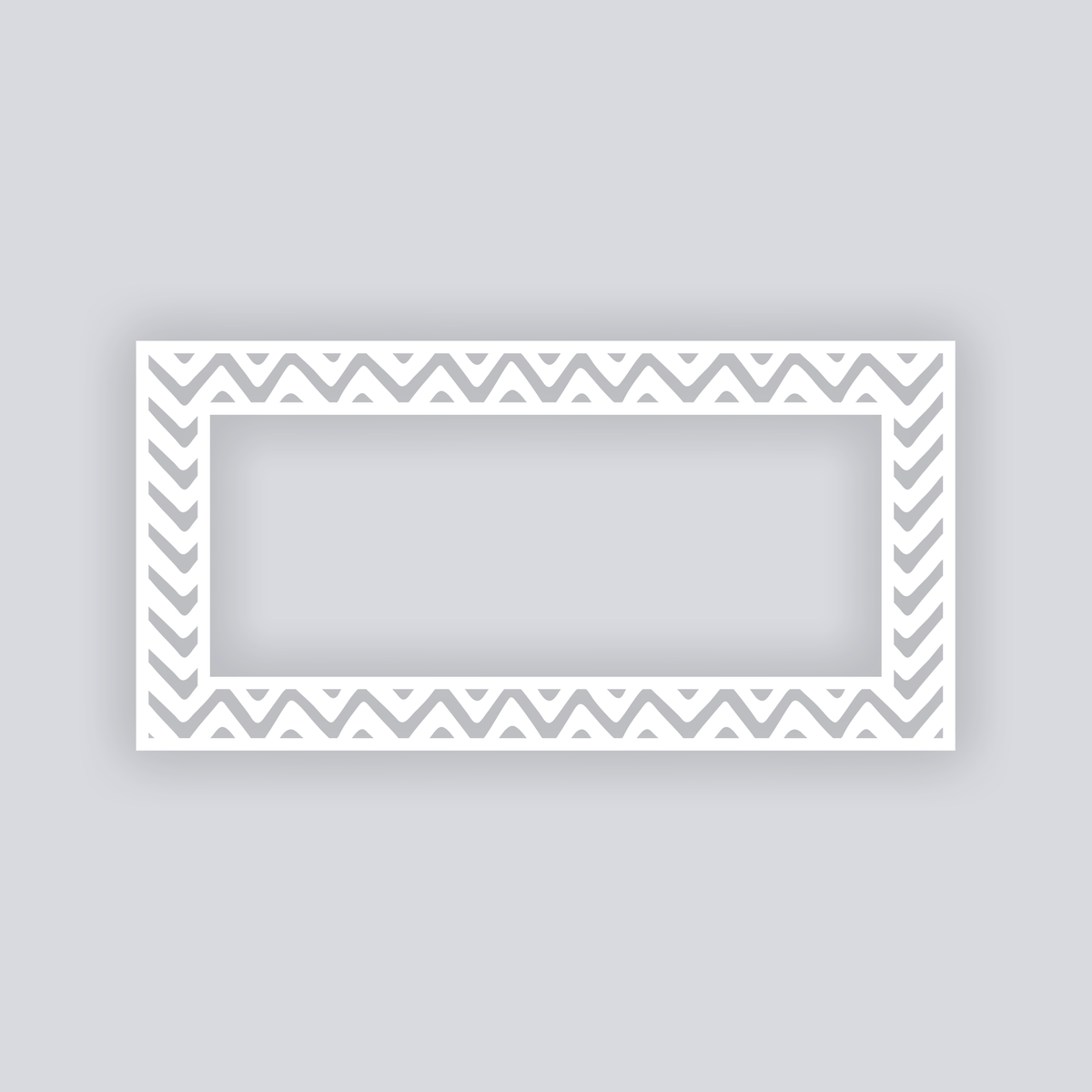 Scribble Chevron Rectangle Rim Clay Stencil – Smashed Clay + Studios