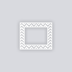 Scribble Chevron Rectangle Rim Clay Stencil