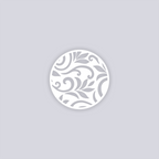 Scrolls Circle Clay Stencil