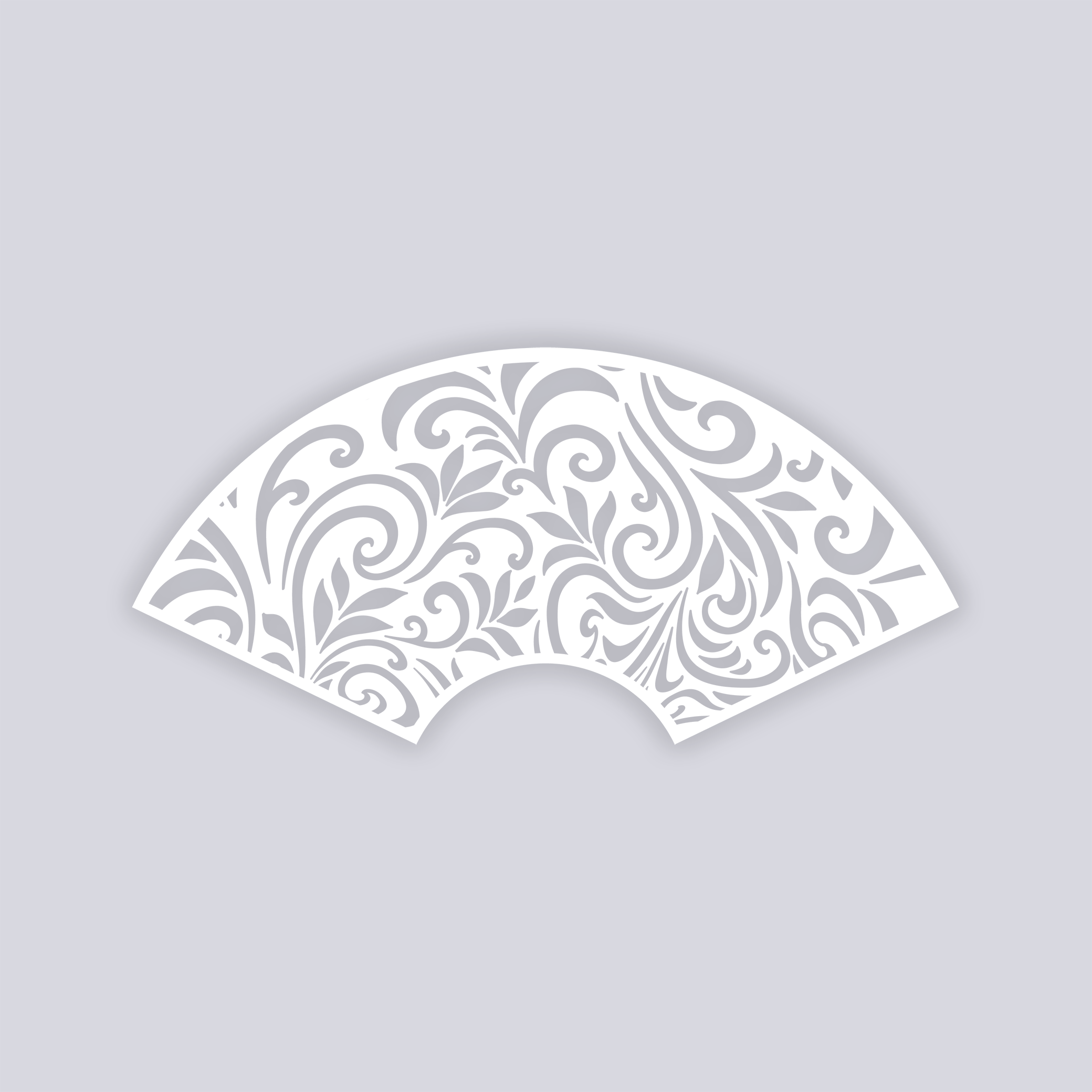 Scrolls Cups + Cones Clay Stencil