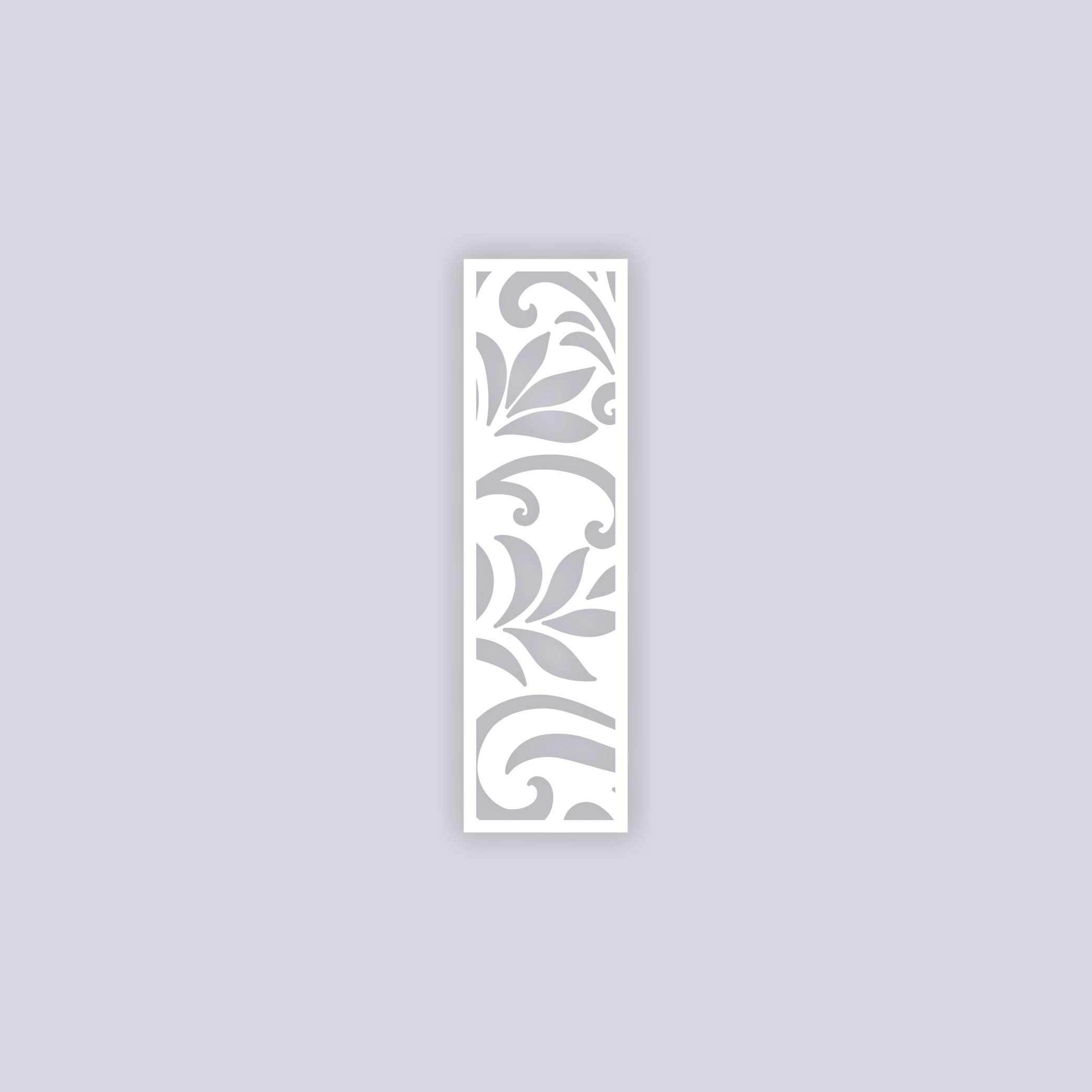 Scrolls Rectangle Clay Stencil