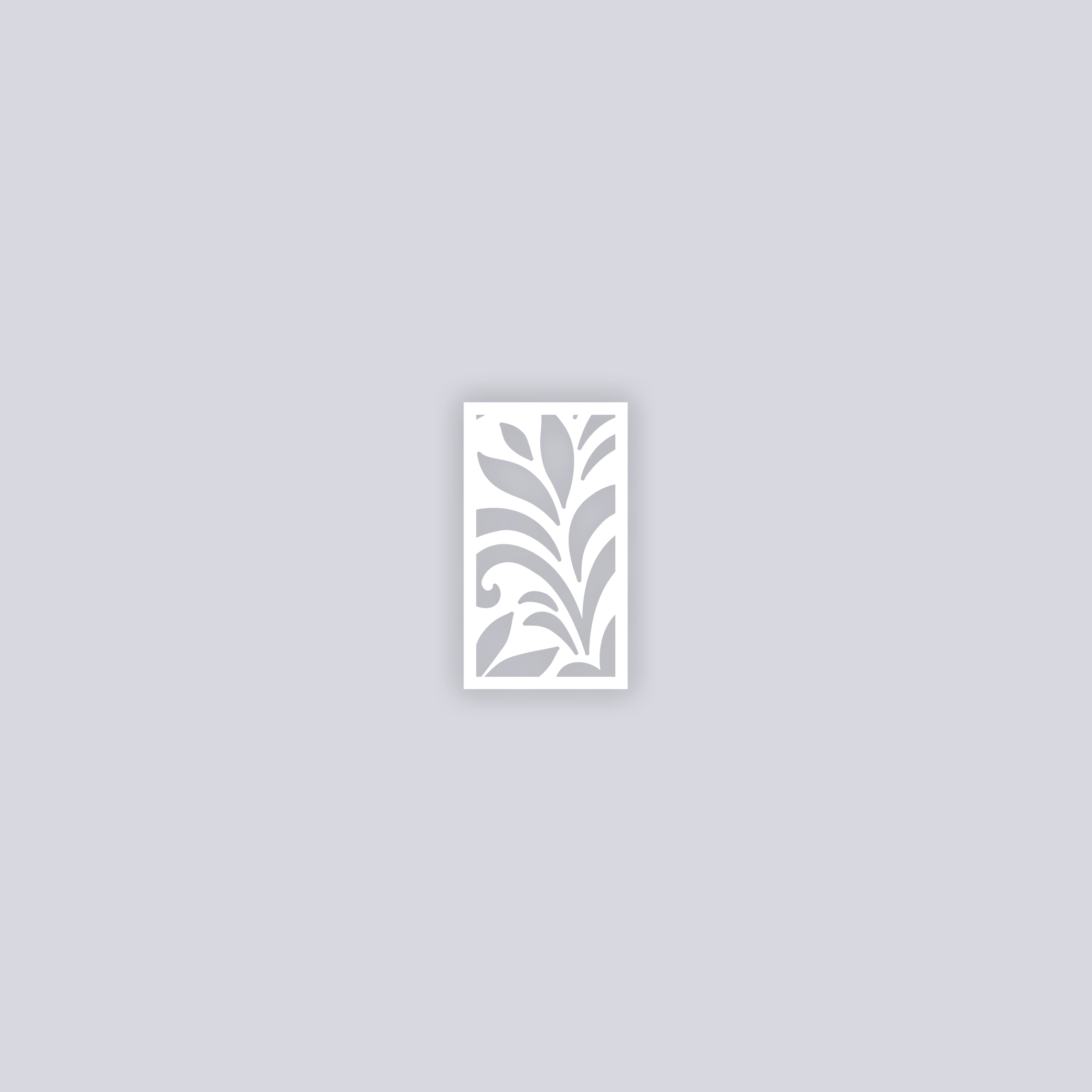 Scrolls Rectangle Clay Stencil