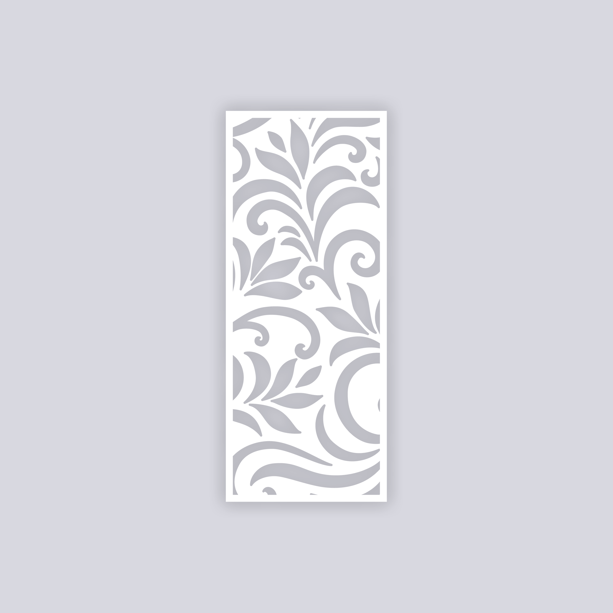 Scrolls Rectangle Clay Stencil
