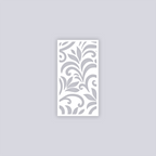 Scrolls Rectangle Face Clay Stencil