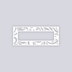 Scrolls Rectangle Rim Clay Stencil