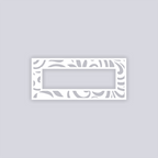 Scrolls Rectangle Rim Clay Stencil