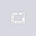 Scrolls Rectangle Rim Clay Stencil