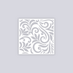 Scrolls Square Clay Stencil