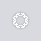 Serenity Circle Rim Clay Stencil