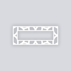 Serenity Rectangle Rim Clay Stencil