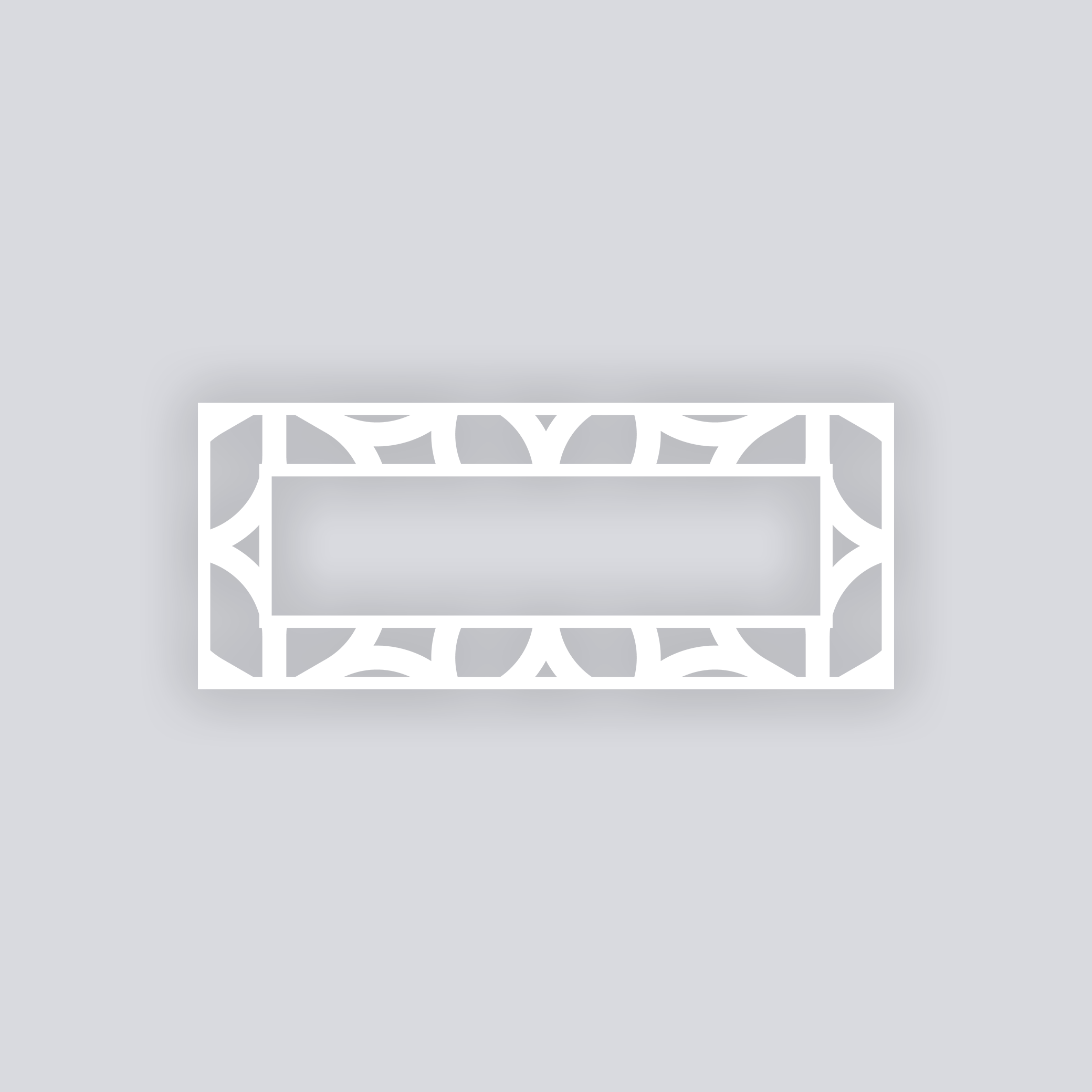 Serenity Rectangle Rim Clay Stencil